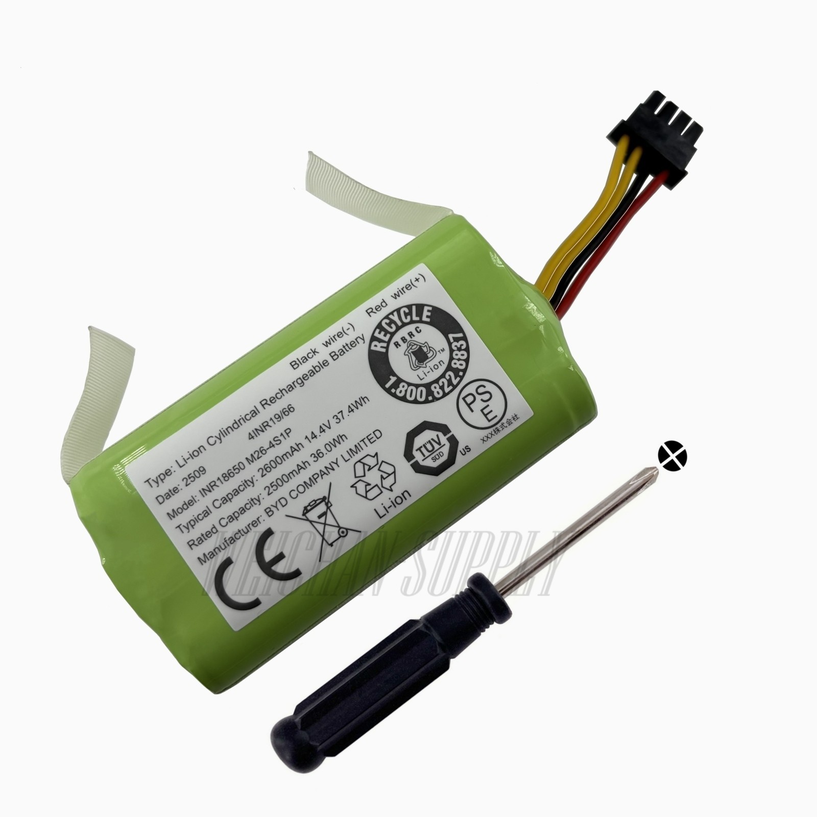 New Battery For iHome AutoVac Nova IHRV6-BLK, AIRROBO P10 Robot Vacuum and Mop gallery