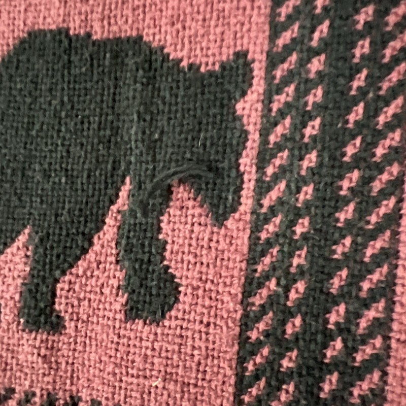 Bear Moose Throw Blanket Adirondack Rustic Cabin Decor Maroon Black Silhouettes gallery