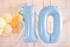 Light Blue Number 0 Balloon - 72cm 30'' Balloon gallery