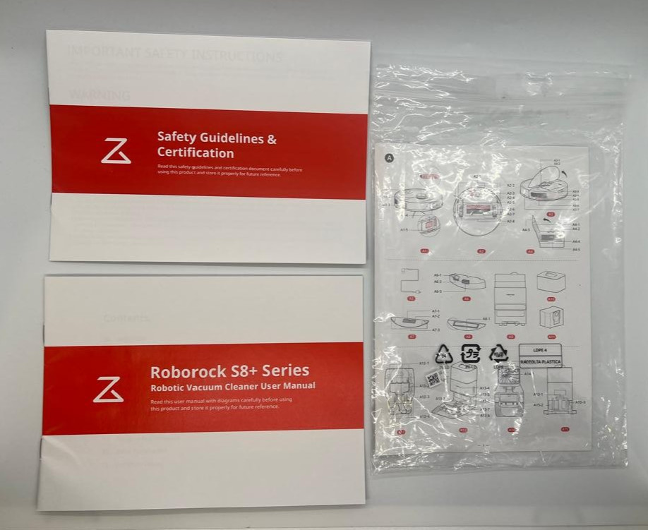 Roborock S8+ User Manual / Instructions With Safety Guidelines Booklets gallery