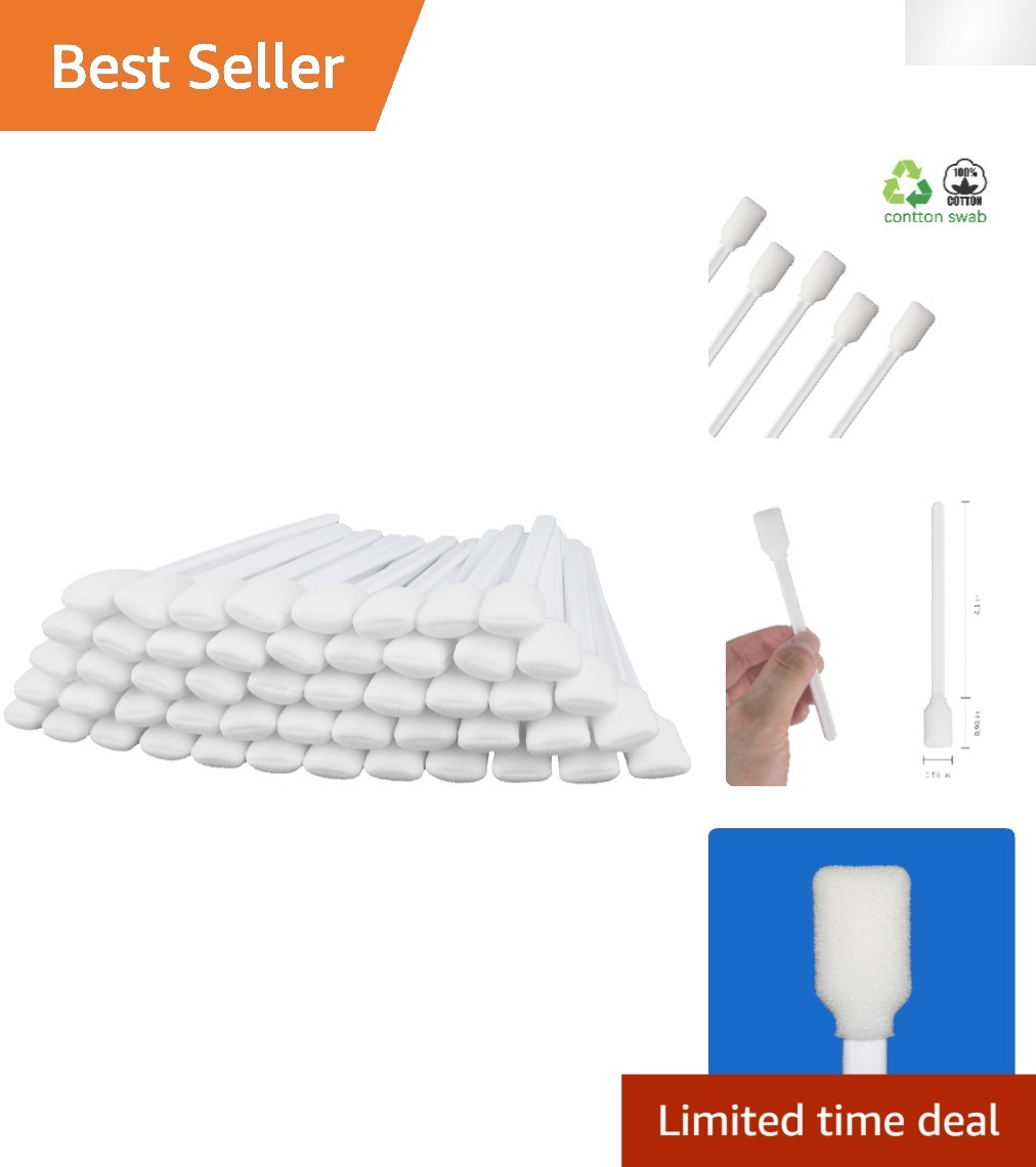 High-Quality 5.11" Foam Swabs - 200 Count for Precision Cleaning & Maintenance gallery