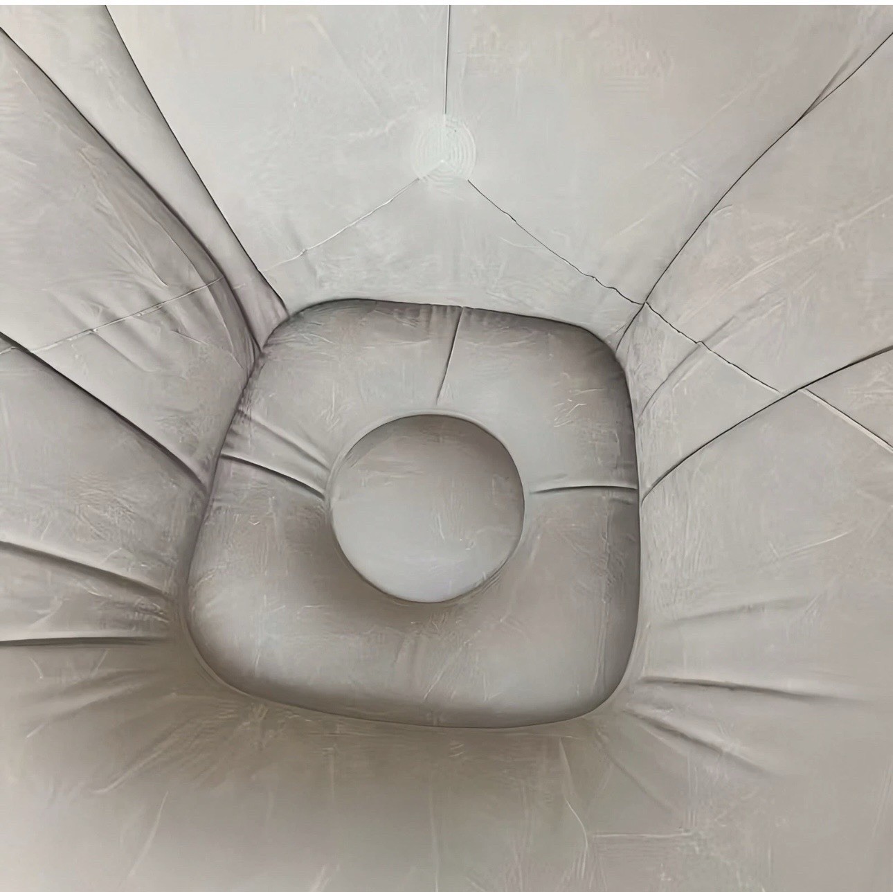 1pc Inflatable Slouchy Chair Portable Foldable Single Person Slouchy Sofa Brown gallery
