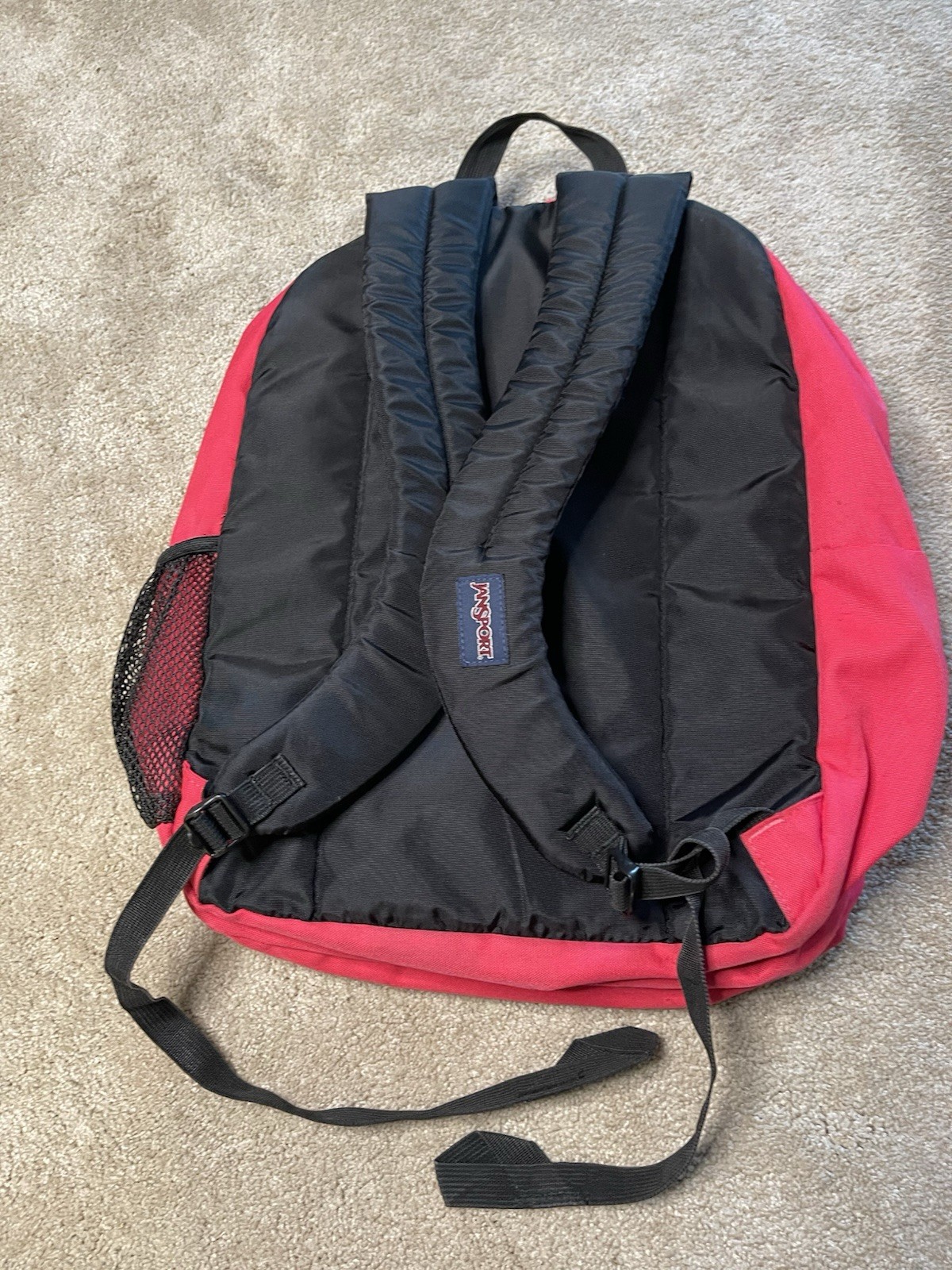 Jansport Red Backpack - Classic Style, Multiple Compartments, Gently Used 2