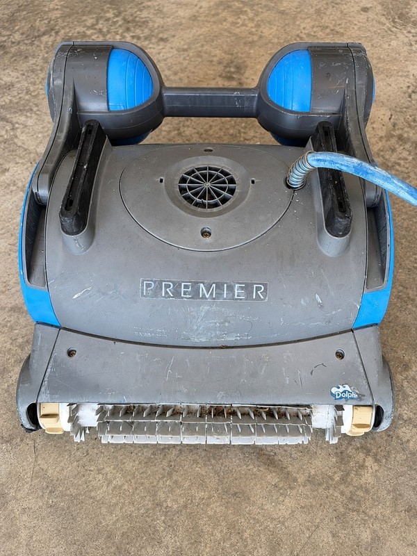 Dolphin Premier Robotic Pool Cleaner w/ Power Supply - For Parts or Repair gallery