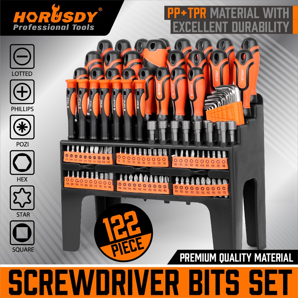 122Pc Magnetic Screwdriver Set Ratchet Handle Nut Driver Hex Key Socket Bits gallery