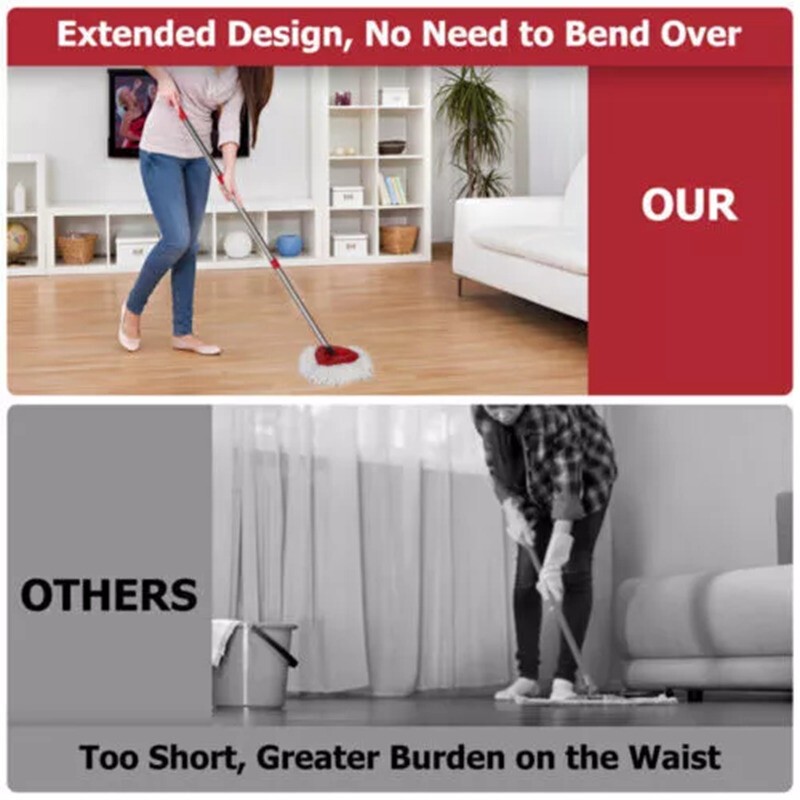 Spin Mop Pole Handle Replacement 4-Section For O-Cedar EasyWring gallery