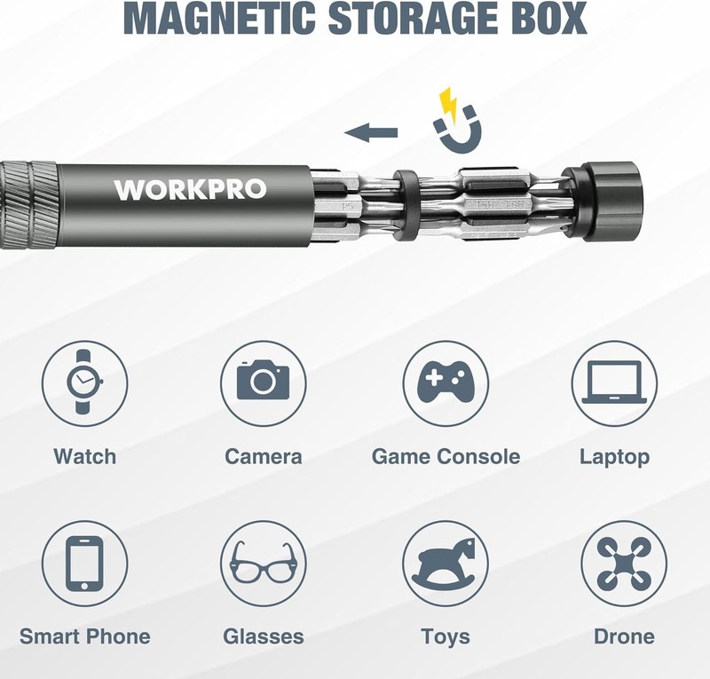 WORKPRO 24 in 1 Multi Bit Mini Screwdriver Set Magnetic Manual Pen Screwdrivers gallery