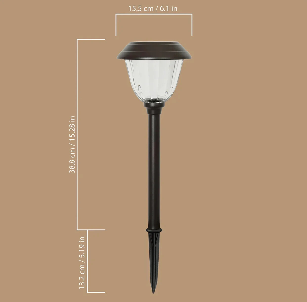 MEMBER'S MARK OIL-RUBBED BRONZE LED SOLAR PATH LIGHTS, 5 Pack gallery