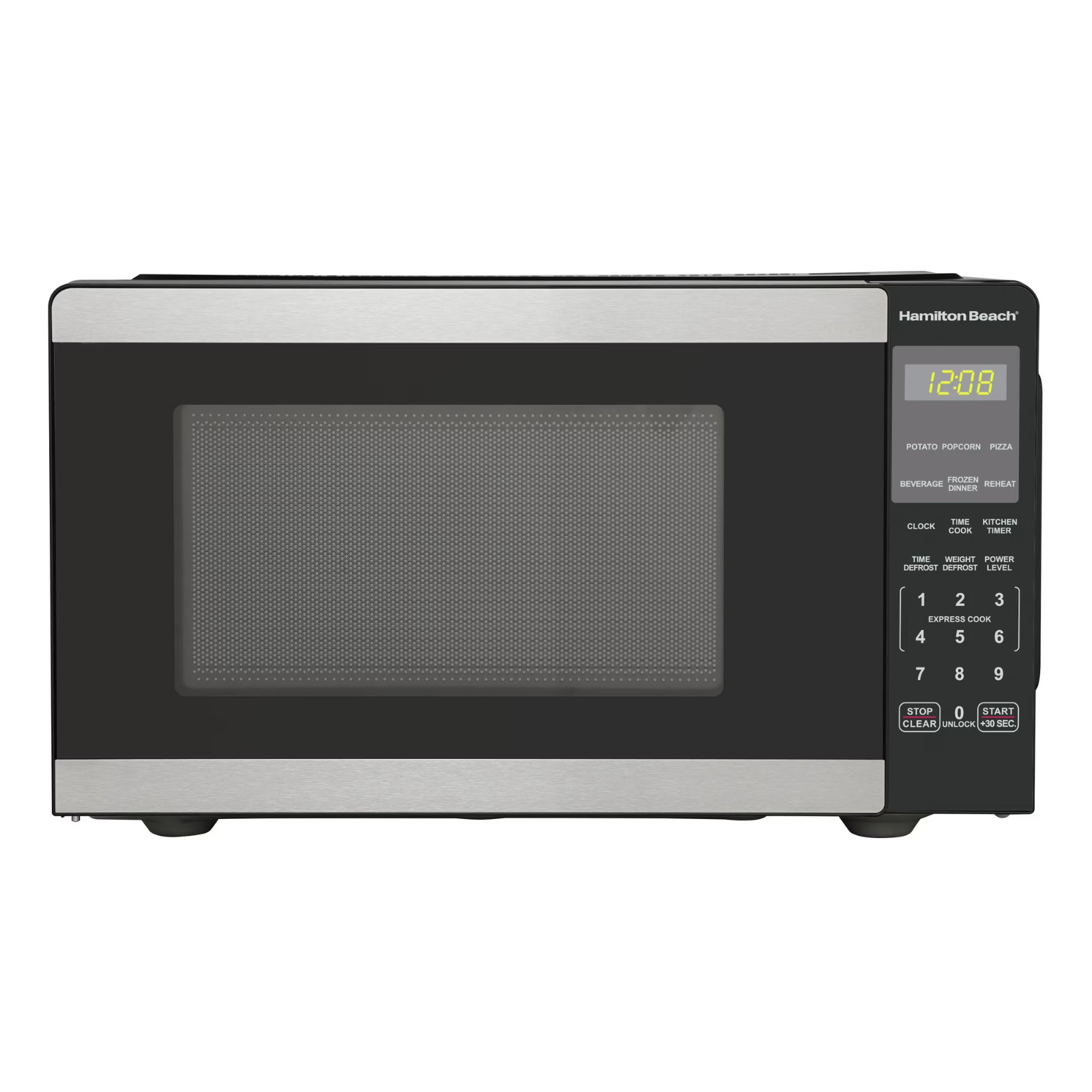 Hamilton Beach 0.9 Cu ft Countertop Microwave Oven, 900 Watts, Stainless Steel gallery