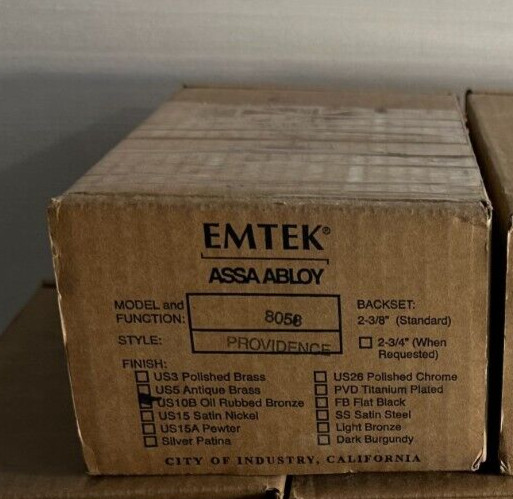 ASSA ABLOY Providence Dummy Knobset Medium #8058 Bronze NIB Emtek gallery