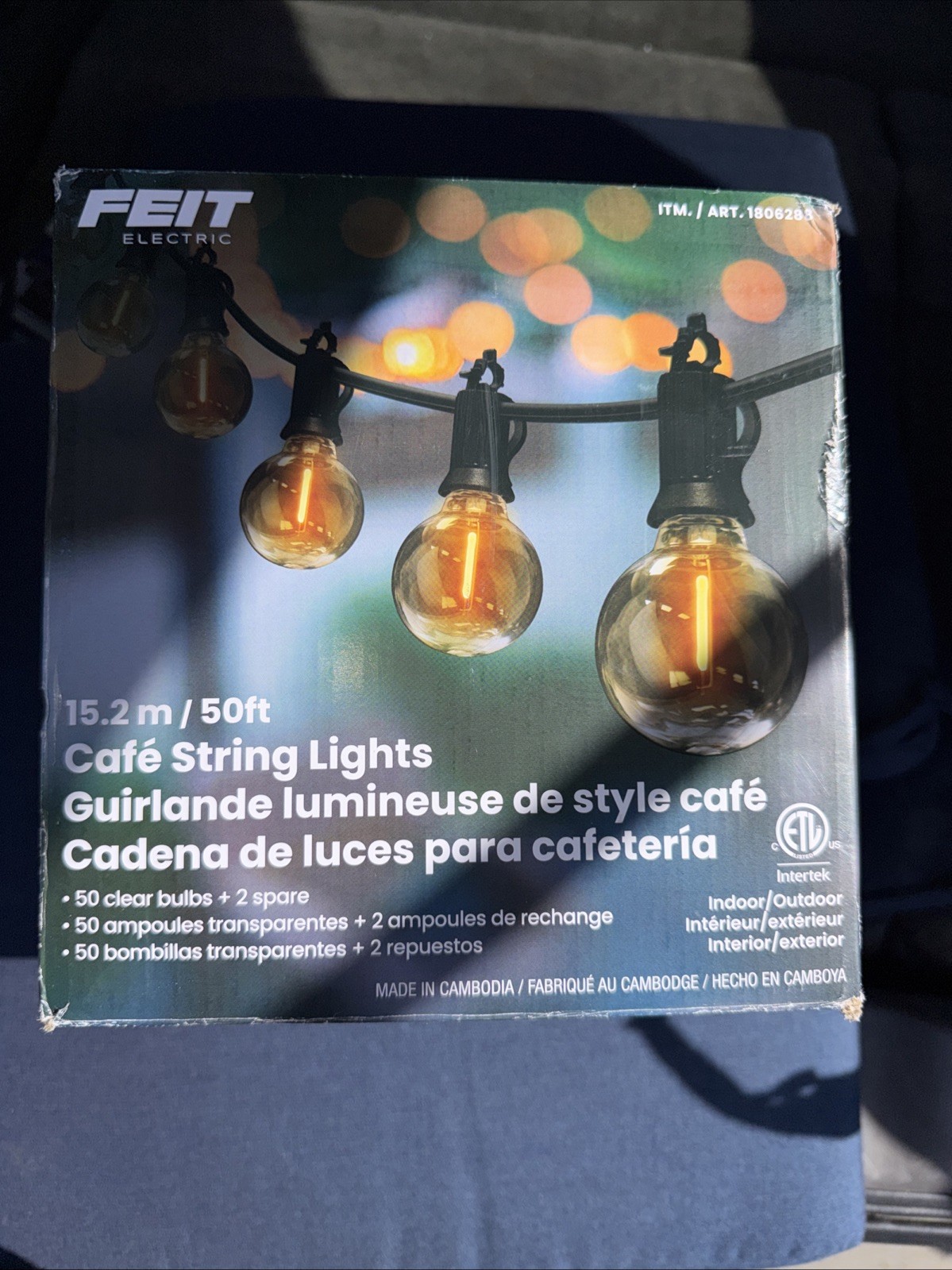 Feit Electric 50' LED Cafe String Light New In The Box Indoor/Outdoor gallery