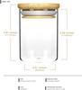 | 18oz Bamboo Lid Suction Glass Jars - 28 Grams - 40 Count - Refillable gallery