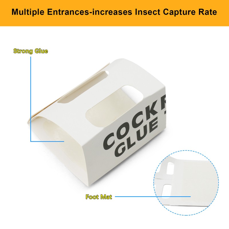 6-48PCS Roach Trap Pest Cockroach Killer Glue Catchers Indoor Roach Insect Motel gallery