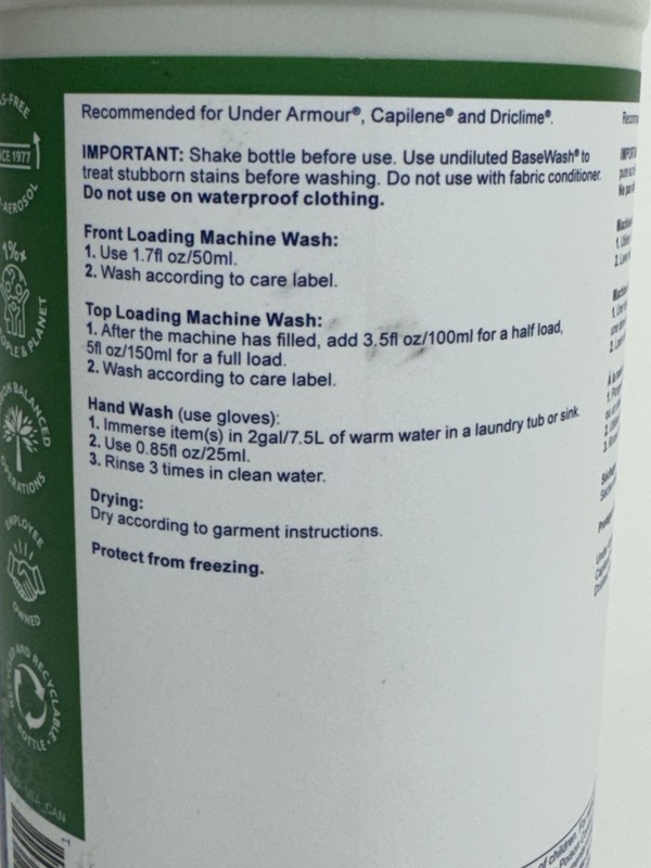 Nikwax BaseWash 34 Fl. Oz. gallery