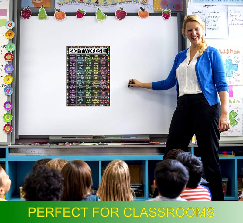 Advanced Sight Words Poster 101-200 for Second 19.5"L x 14"W, Multicolor gallery
