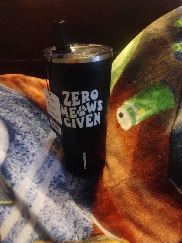 Hydrapeak Zero Meows Given Stainless Steel Tummbker 30 Oz. Black gallery