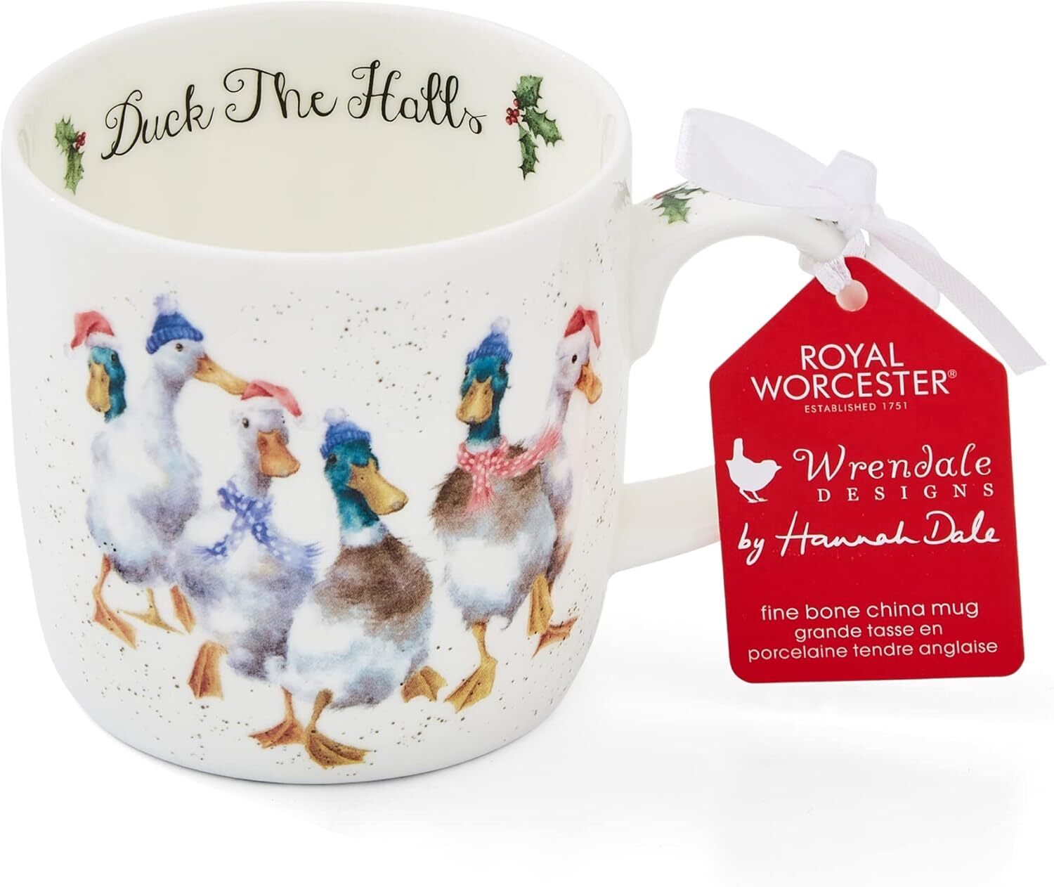 Royal Worcester Wrendale Designs Bone China 14 oz. Mug - Duck The Halls (Ducks) gallery