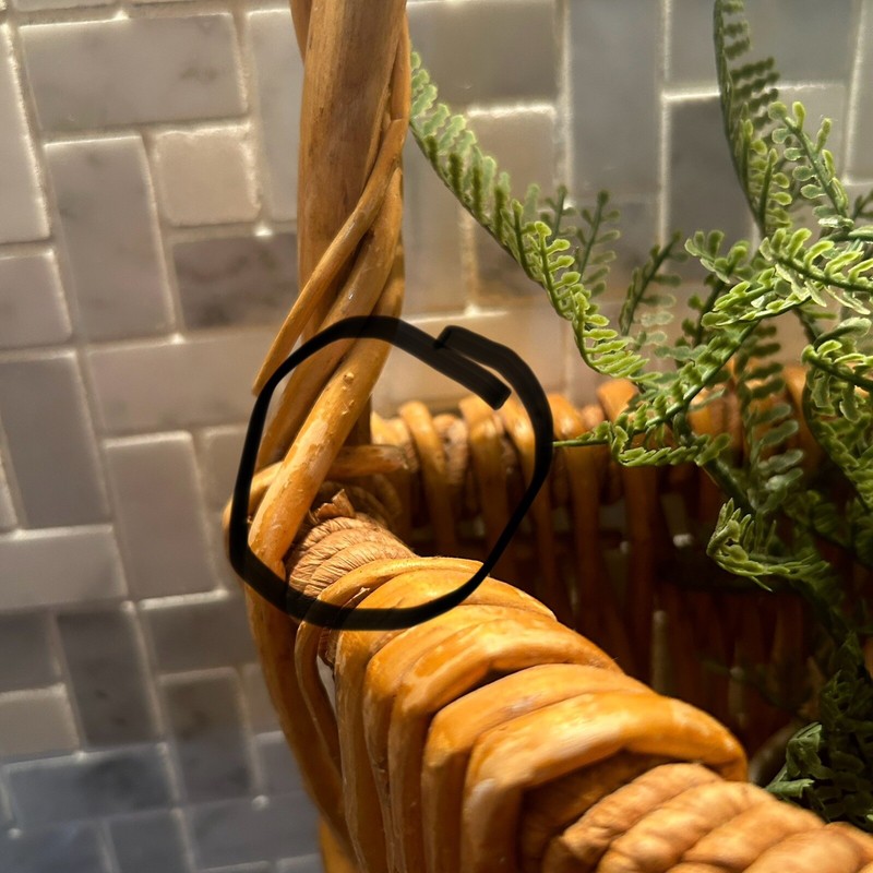 Wicker Basket For Flowers, Wall Hanging, Porch-Read Description gallery
