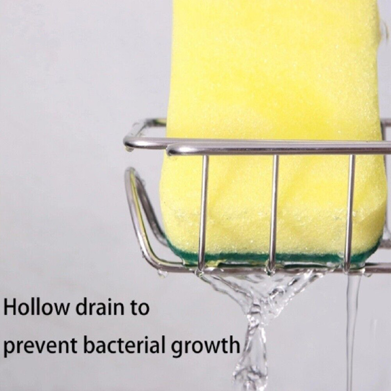 Drain Rack Storage Holder Shelf-Kitchen Sink Faucet Sponge Soap Cloth gallery