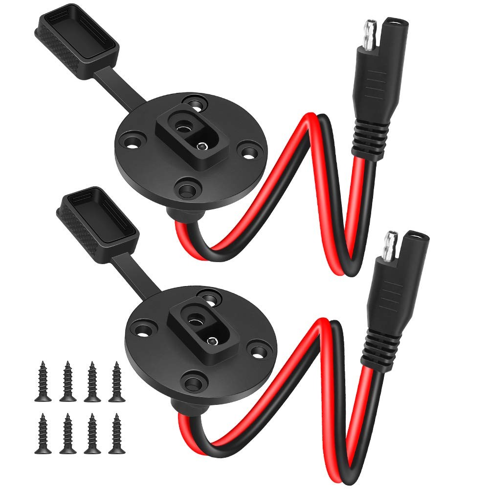 SAE Connector Power Socket Sidewall Port, Weatherproof SAE Quick Connect Sola... gallery
