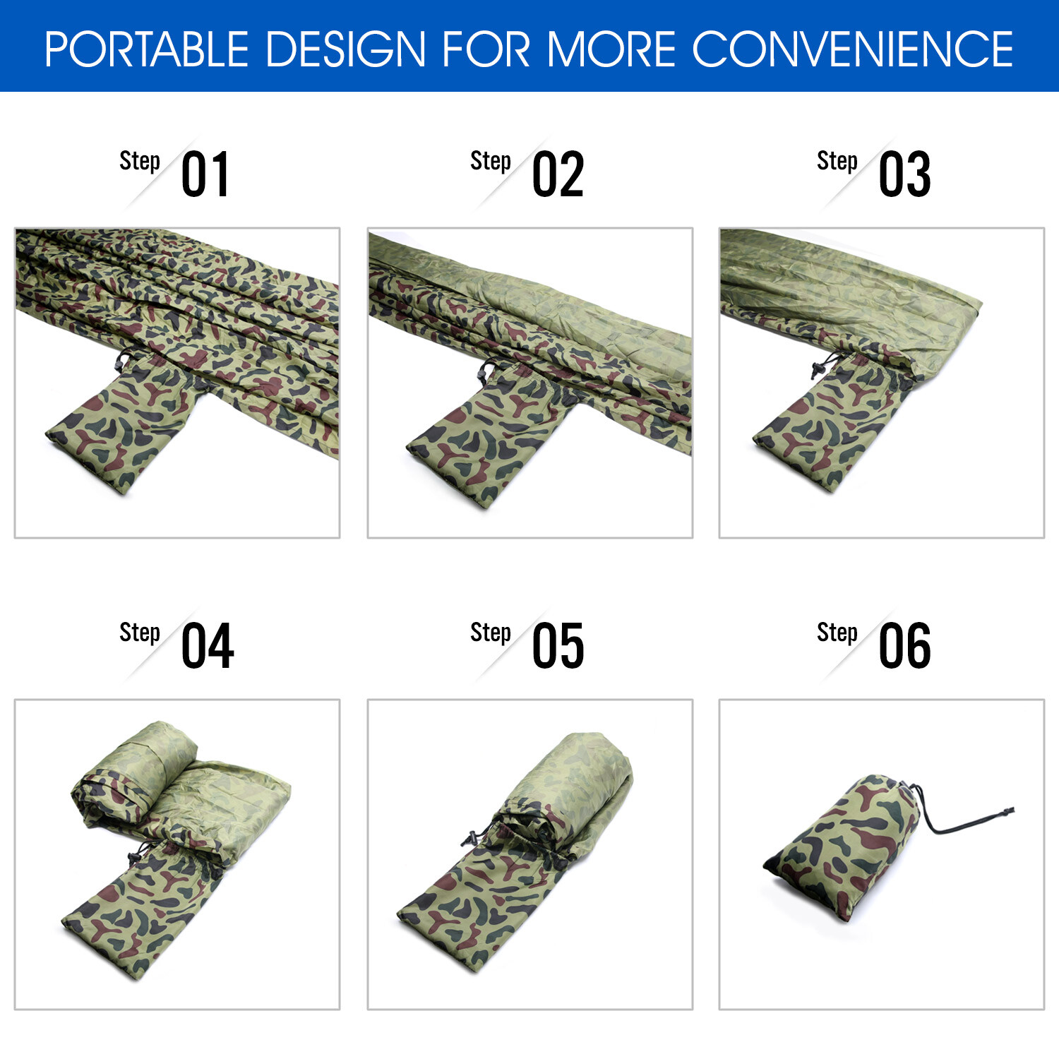 Yes4All Camo Single Lightweight Nylon Camping Hammock with Carry Bag gallery