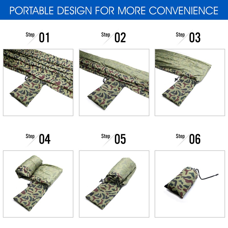Yes4All Camo Single Lightweight Nylon Camping Hammock with Carry Bag gallery
