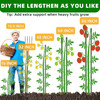 Garden Stakes 16 Inch 70 Pack, Diy 4Ft 5Ft 6Ft 7Ft 8Ft Tomato Stakes Plastic Coa gallery