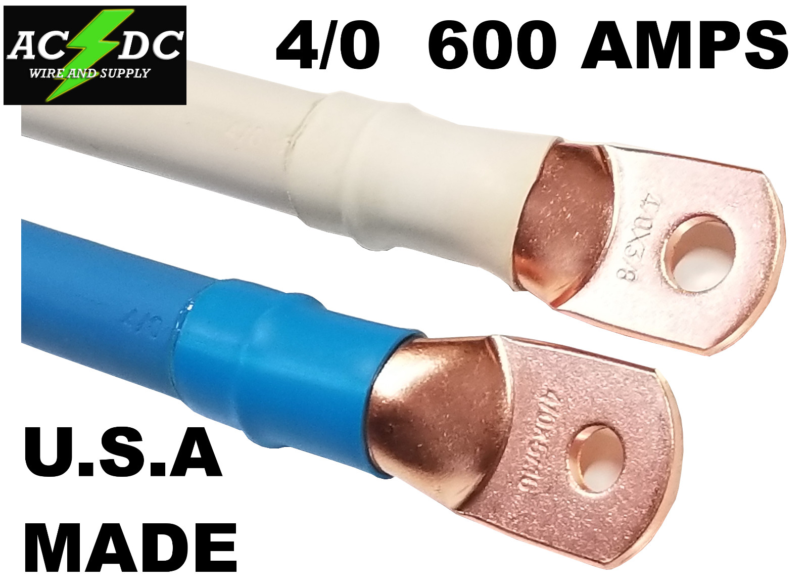 4/0 AWG GAUGE Copper Battery Cable Power Wire Car, Inverter, RV, Solar gallery