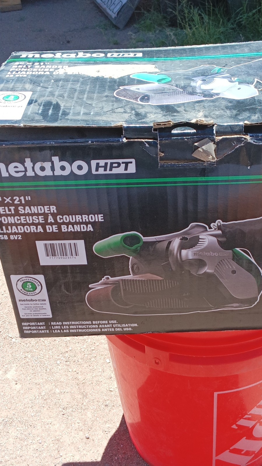 Metabo HPT SB8V2M 9.0 Amp Variable Speed 3" x 21" Corded Compact Belt Sander New gallery