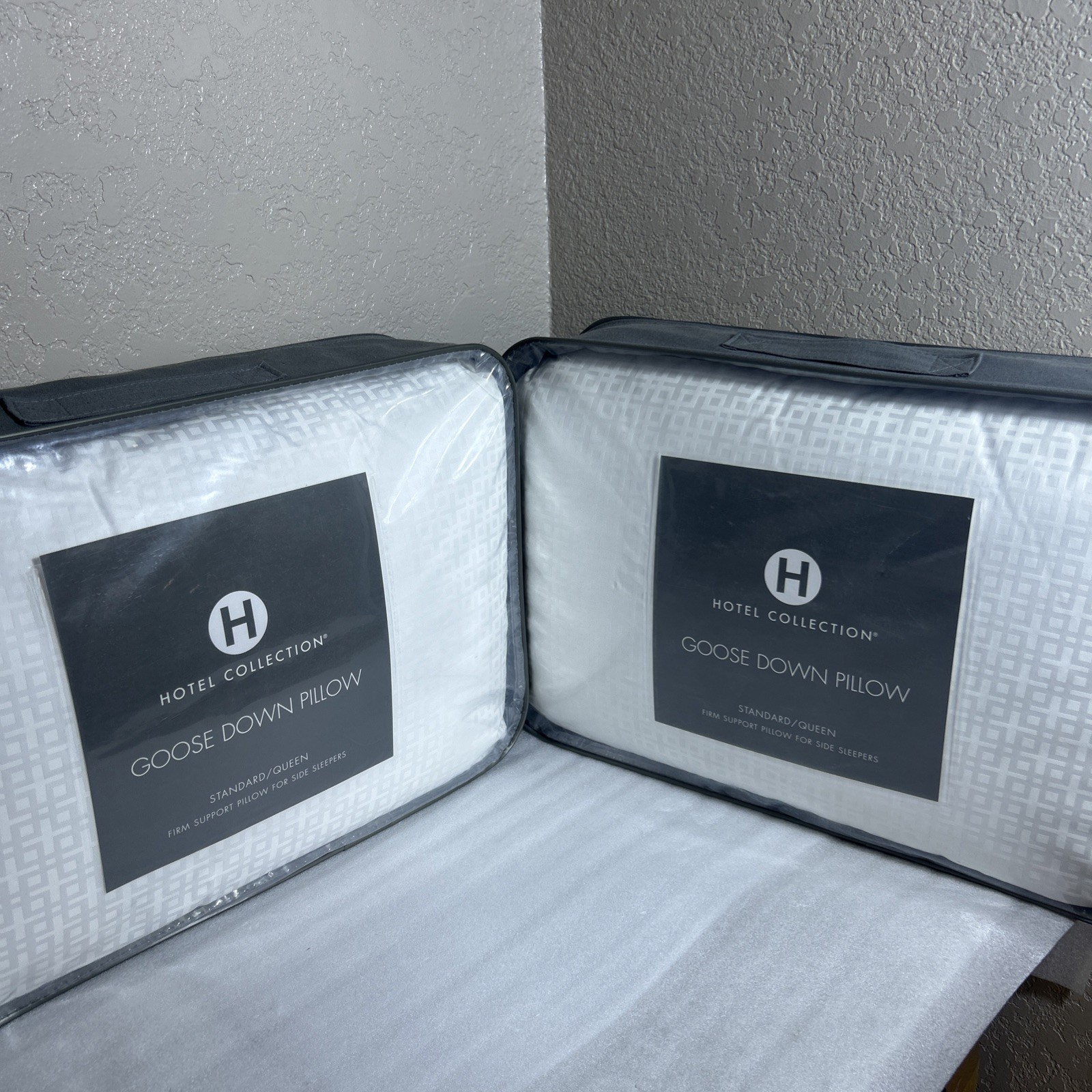 Hotel Collection Goose Down Standard Pillows Firm Support 2 Pillows New gallery