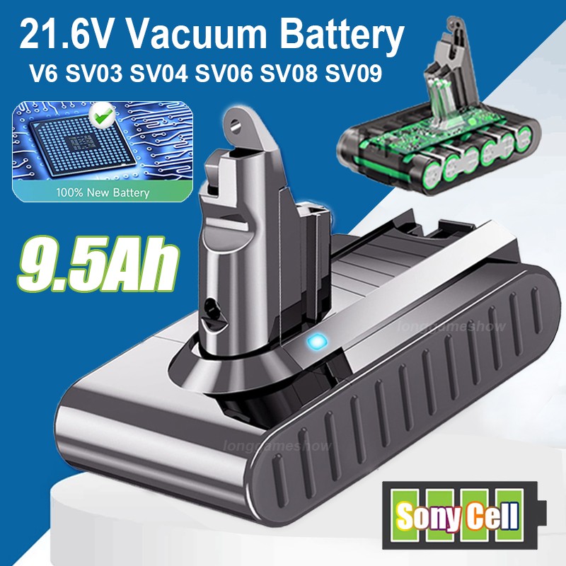 for Dyson V6 Replacement Battery 21.6V DC58 DC59 DC61 DC62 Animal DC72 DC74 NEW gallery