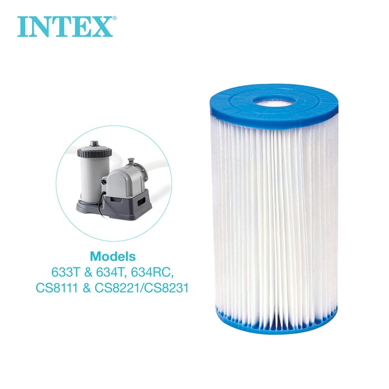 Intex 29005E Easy Set Type B Replacement Filter Pump Cartridge for Pool, 4 Pack gallery