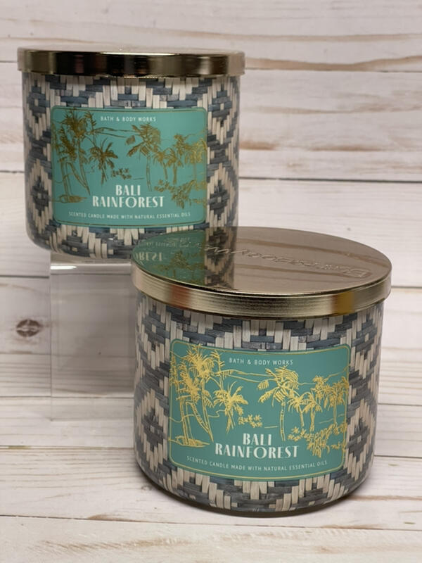 Bath & Body Works Bali Rainforest Orange & White Pineapple 3-Wick Candles x2 gallery