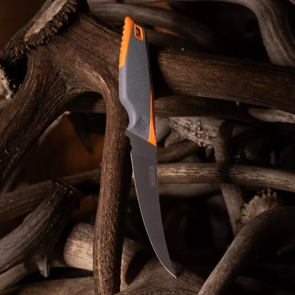 Outdoor Edge Vantex Boning Kitchen Knife 5" 7Cr17MoV Steel Blade GFN/TPR Handle gallery