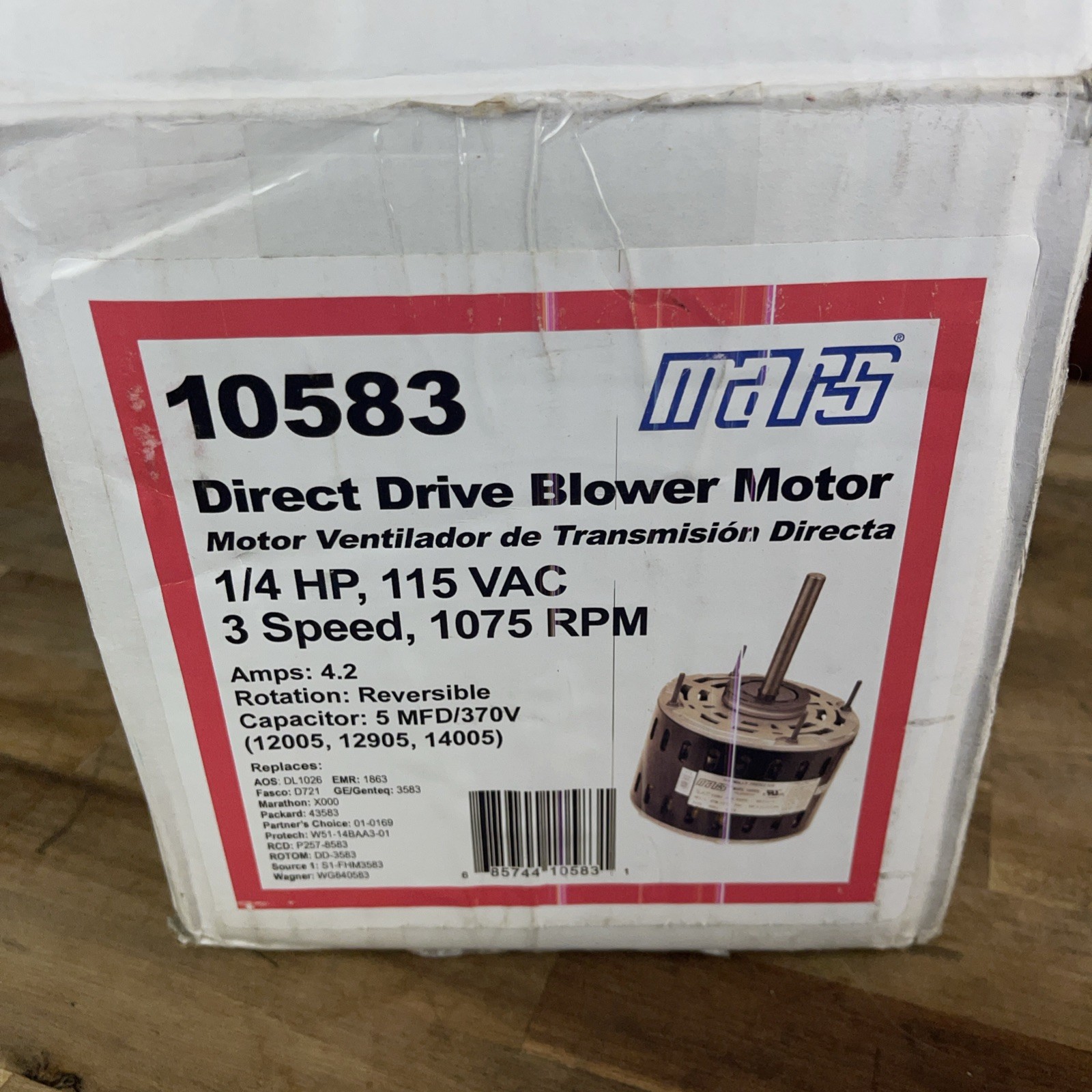 Mars - Three Speed Direct Drive Blower Motor - 1/3 HP - 115 Volt gallery