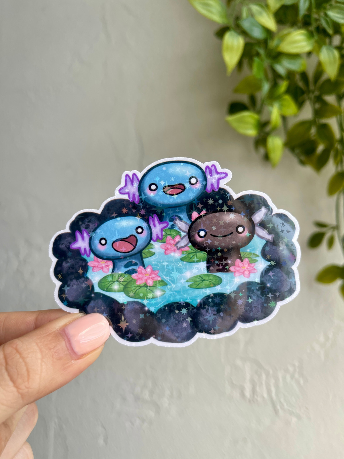 Wooper Sticker - Water Resistant Holographic Pokemon Sticker gallery