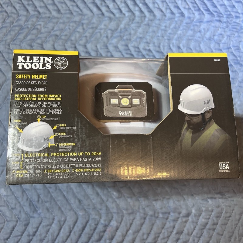 Klein Tools 60145 Safety Helmet Class E Type 1 Hard Hat White New gallery