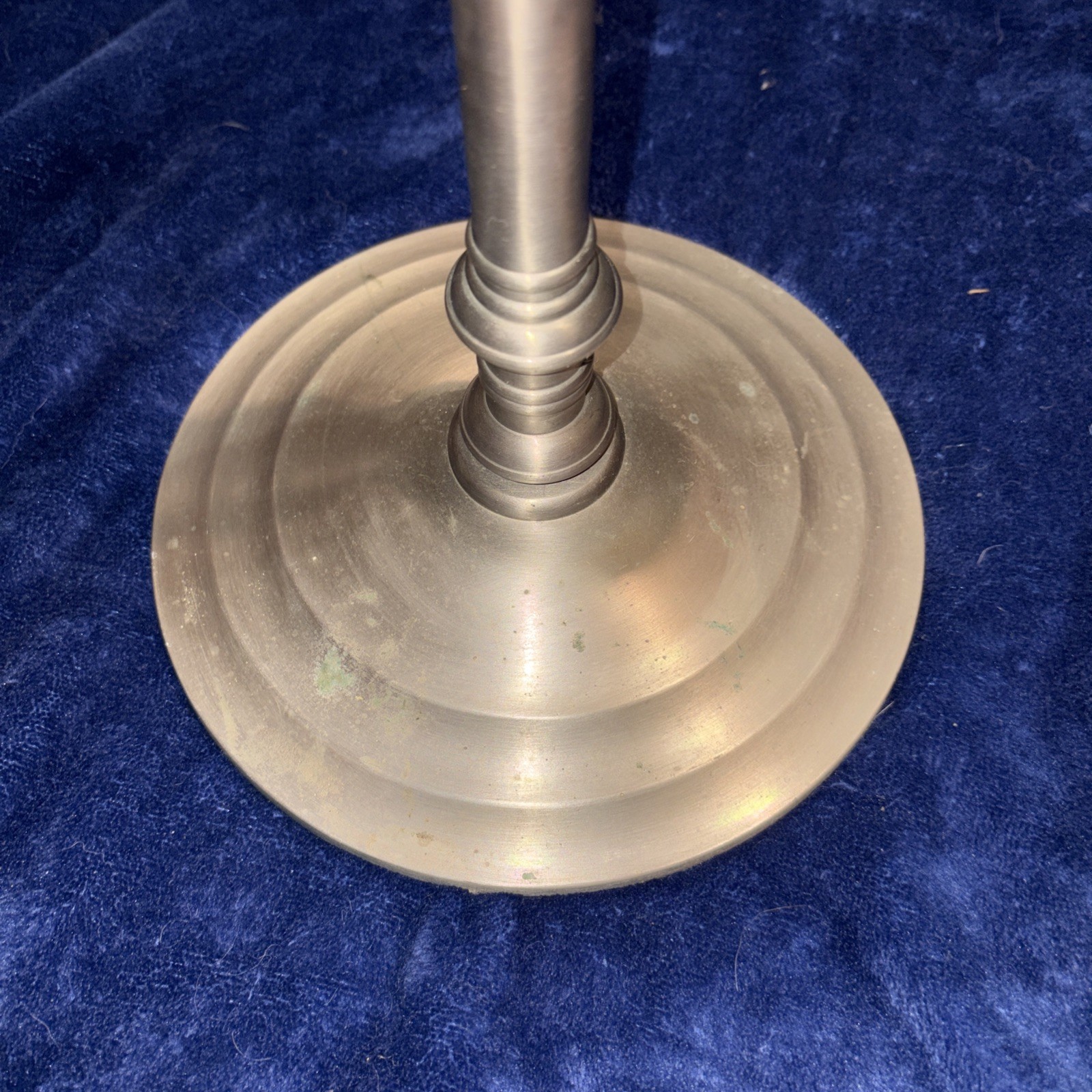 Pottery Barn Silver Tone 6 Candle Holder Heavy Tall gallery