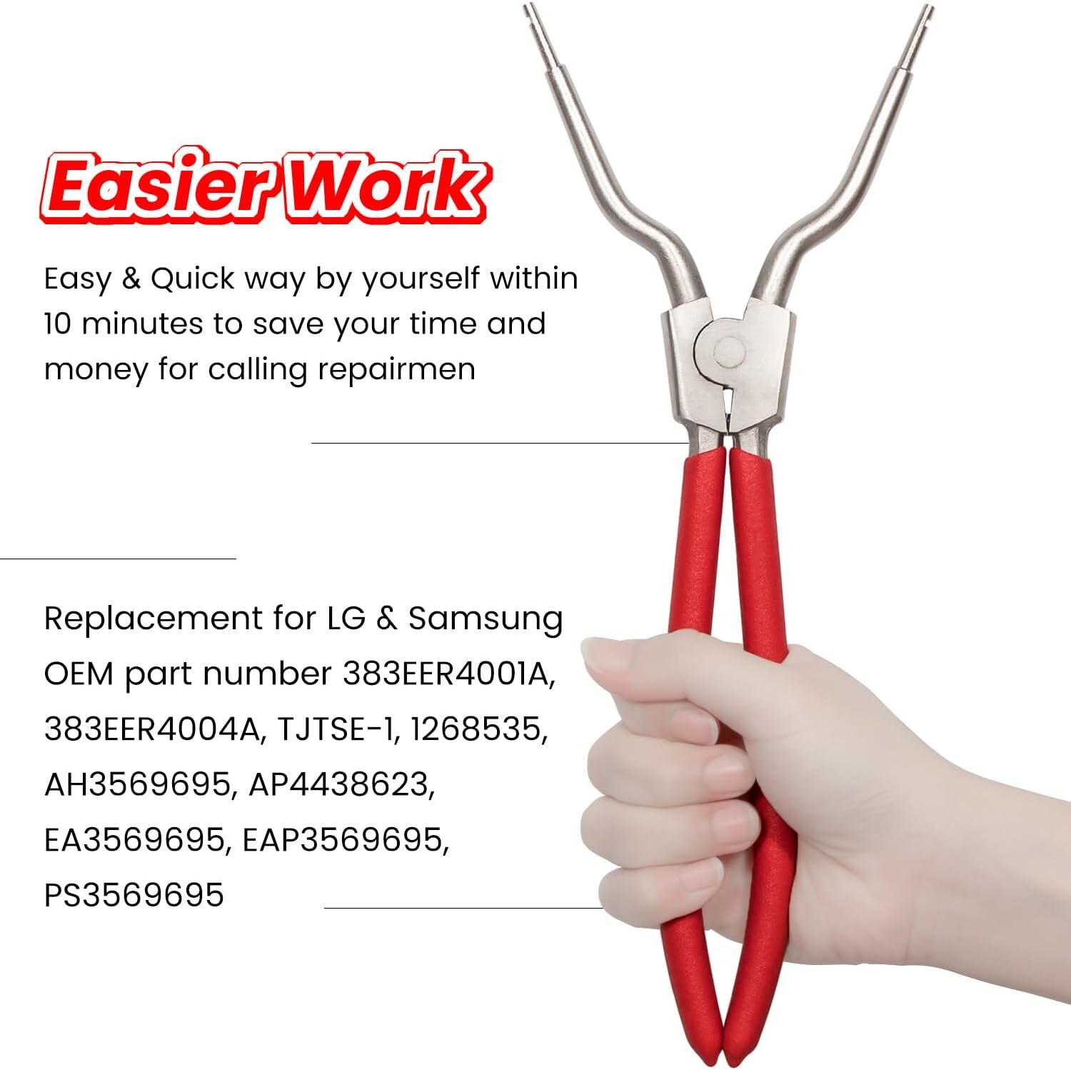 Washing Machine Spring Removal Expansion Tool 383EER4001A Pliers for LG Samsung gallery