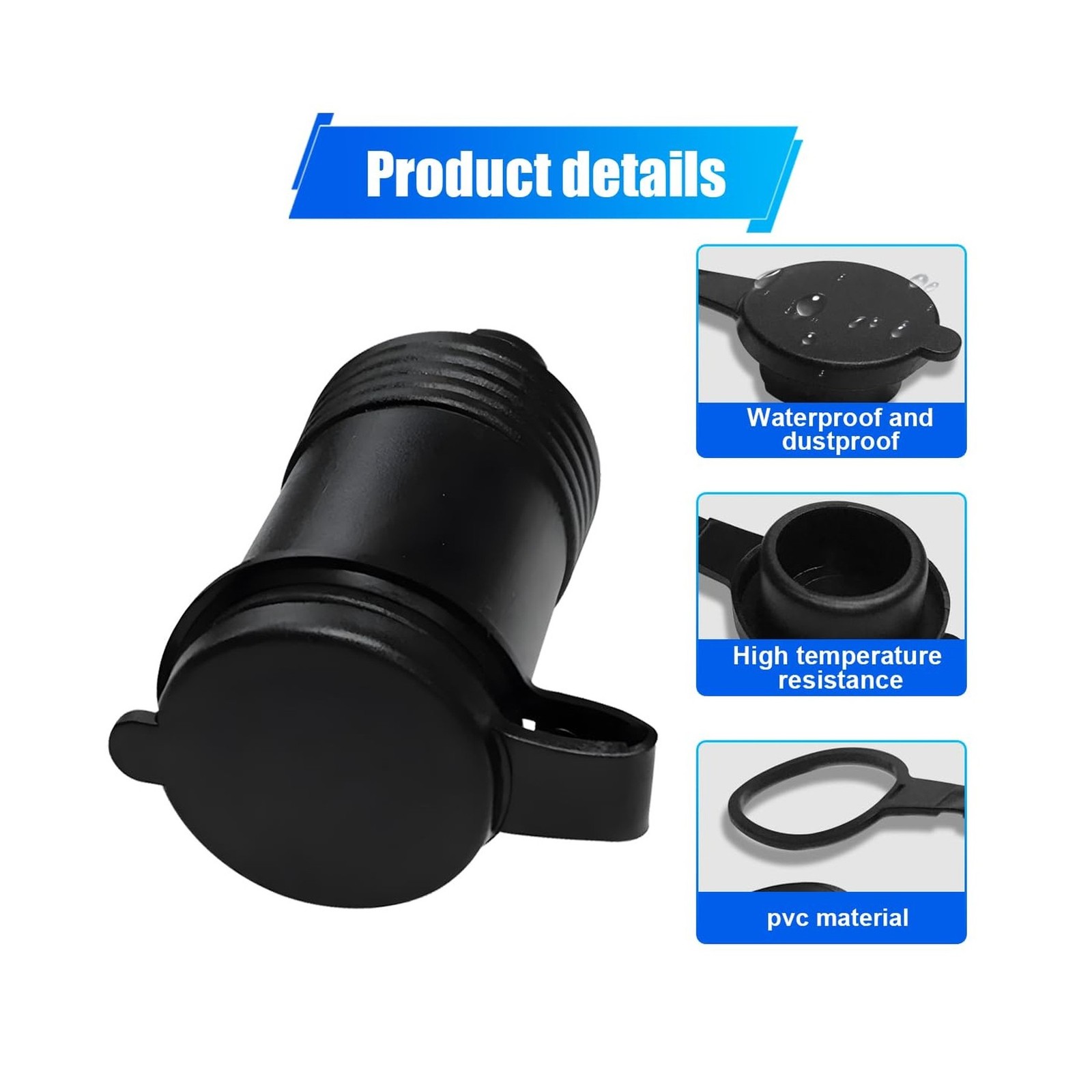 Car Cigarette Lighter Plug Cover, Dustproof Cigarette Lighter Adapter Socket ... gallery