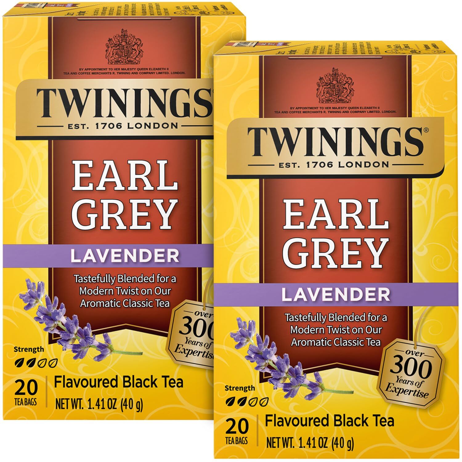 2 Pack -Twinings Earl Grey Lavender Tea Bags - Caffeinated - 20 count each gallery