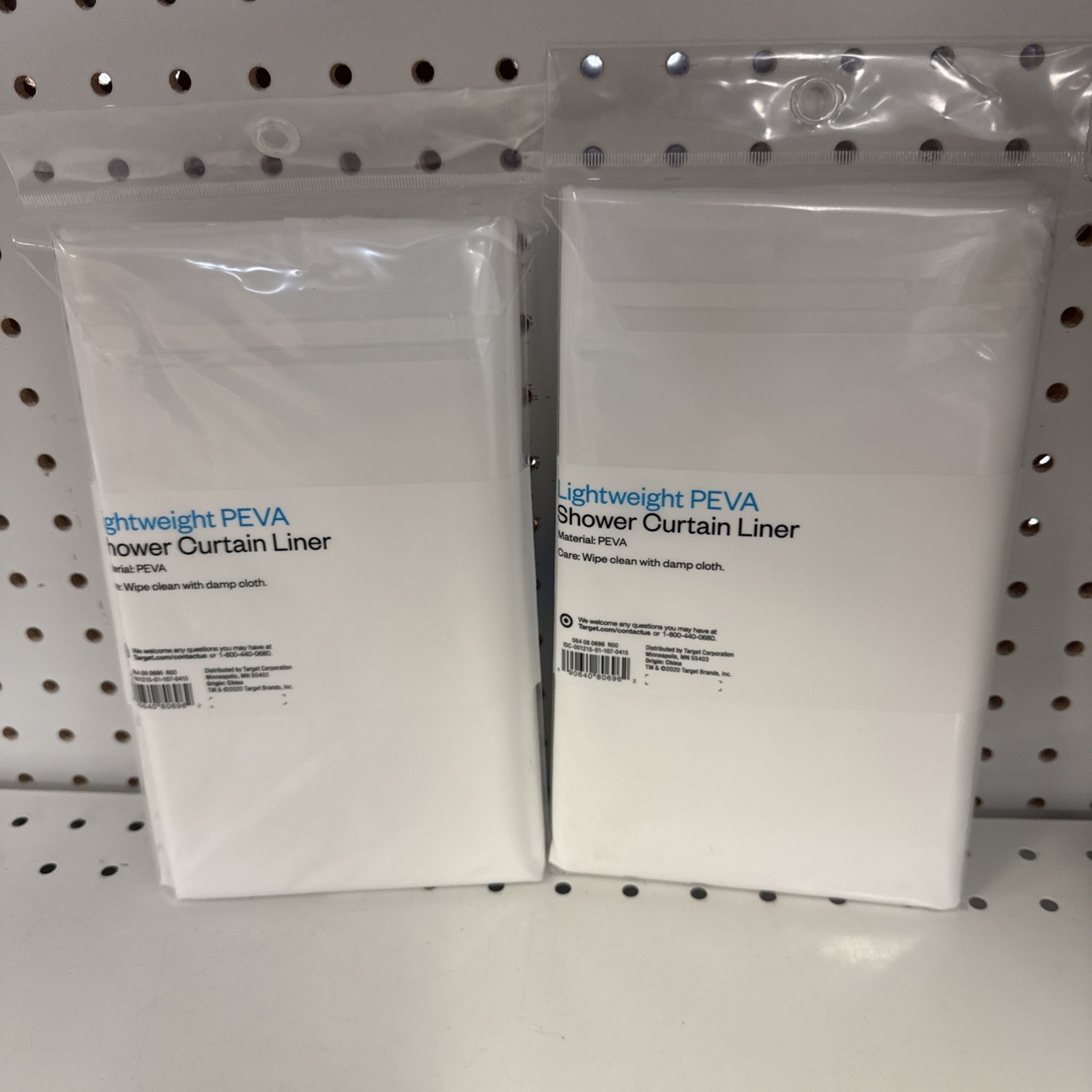 Shower Curtain Liner Room Essentials lightweight PEVA 70in x 71 In ( Set Of 2 ) gallery