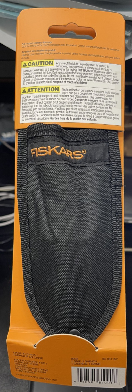Fiskars Multipurpose Snips Dual-Edged Blades W/Sheath Brand New Free Shipping gallery