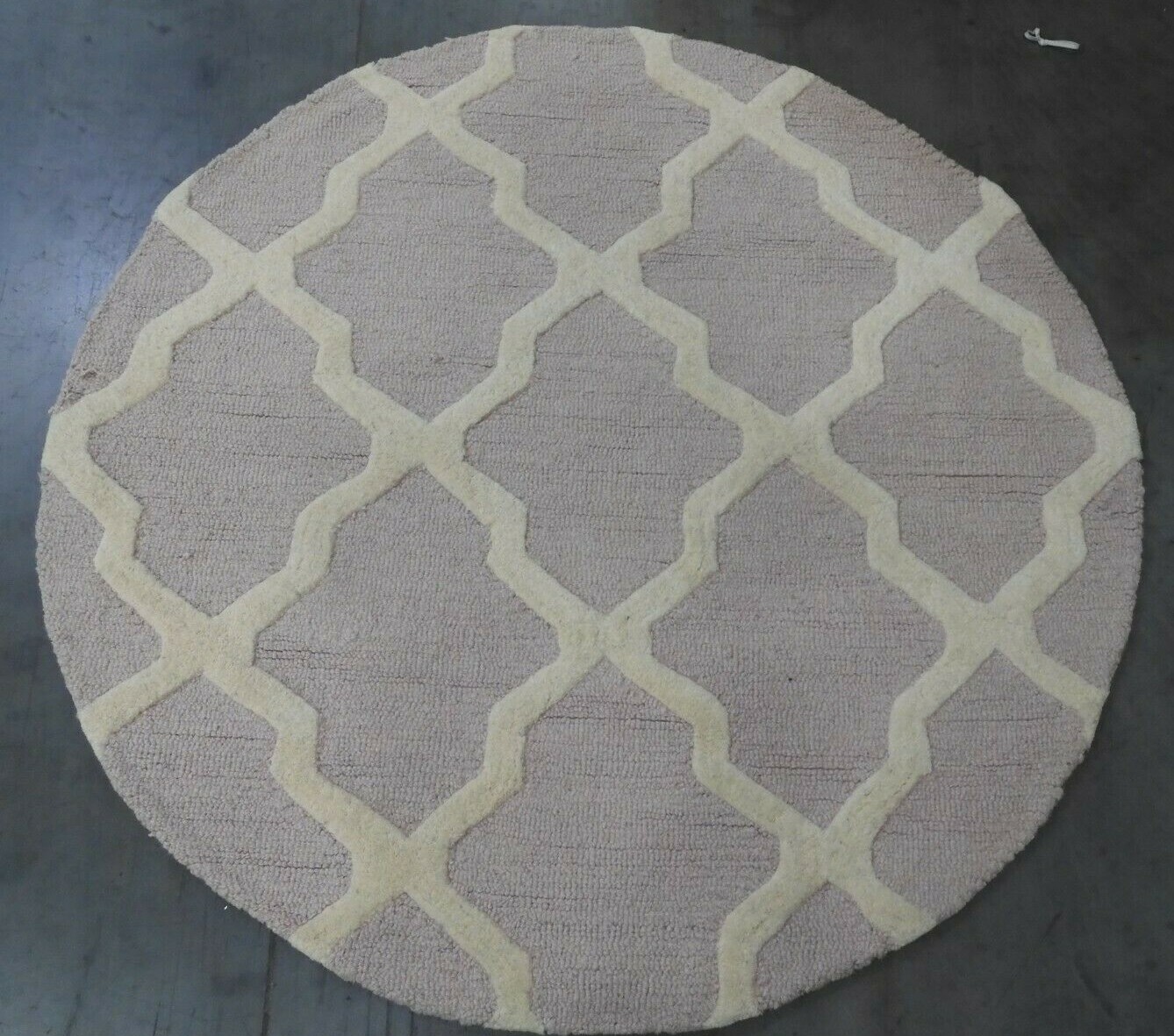 LIGHT PINK/ IVORY 4' X 4' Round Stained Rug, Reduced Price 1172609041 CAM121M-4R gallery