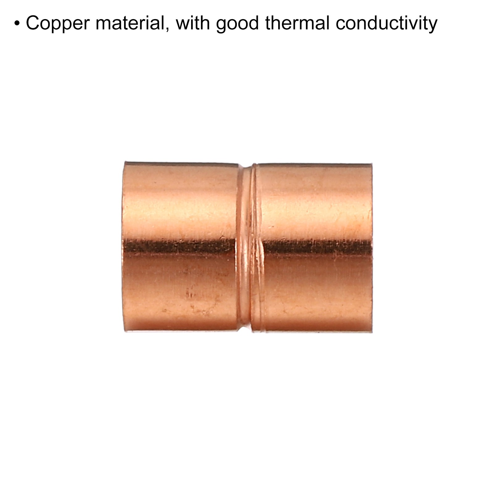 10PCS 3/8" ID Straight Copper Coupling Sweat End Welding Joint Pipe Fitting gallery