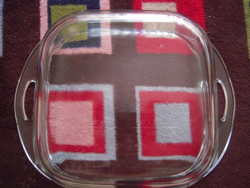 NOS VTG ANCHOR HOCKING 2 QUART SQUARE CLEAR GLASS BAKEWARE 8"L X 8"W X 2-1/4"D gallery