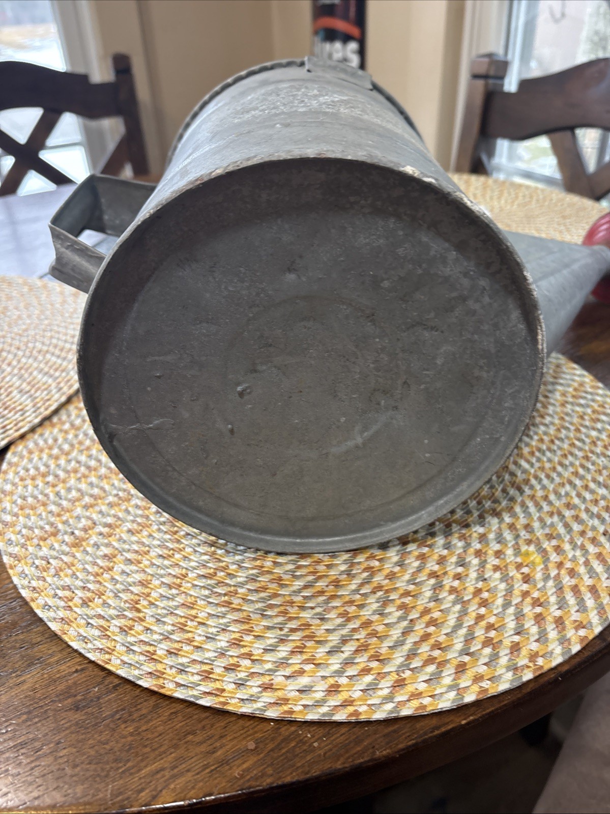 VintageGalvanized Metal Outdoor Standard Watering Can with Handle and Spout gallery