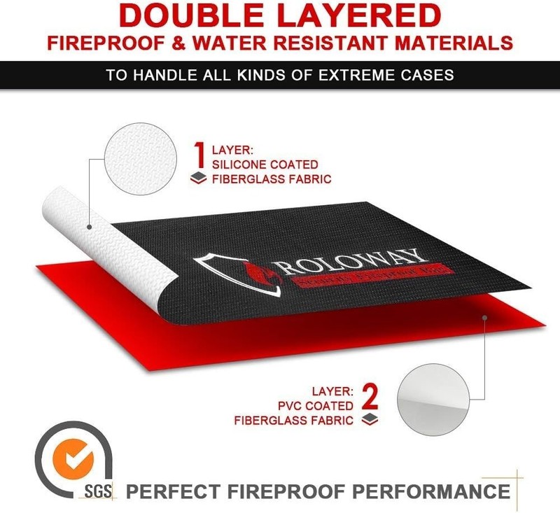 Sturdy Water-Resistant Fireproof Bag - Secure Storage for Valuables & Documents gallery