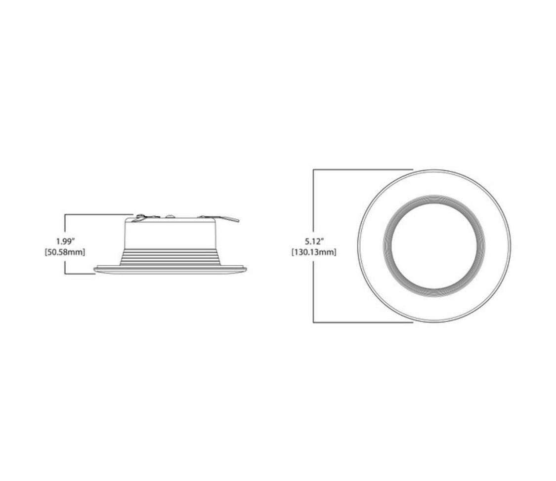 White 4" 554- Lumens Selectable CCT Integrated LED Recessed Lights Selectable gallery