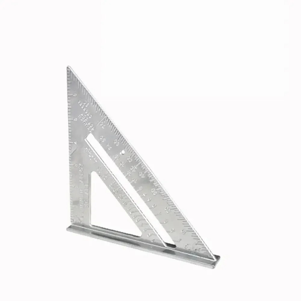 7Inch Triangle Ruler Aluminium Alloy Speed Square Inch Metric Carpenter Tool gallery